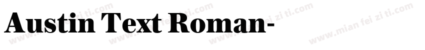Austin Text Roman字体转换